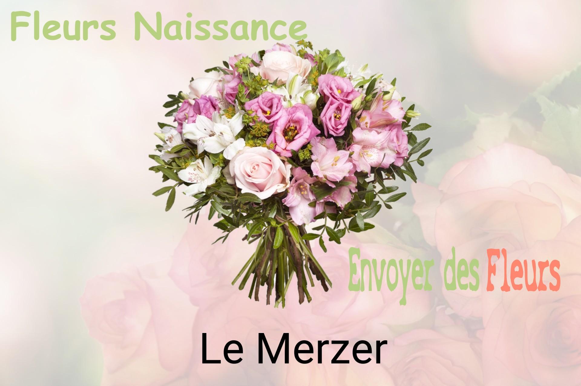 Bouquet de fleurs de naissance livré à Le Merzer